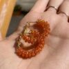 lumina-orange-hoop-earring